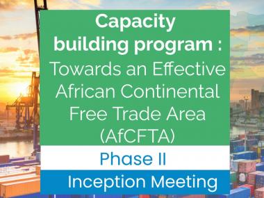 Training program on “towards an effective african continental free trade area (AfCFTA)