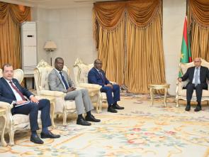 Meeting with H.E. President Mohamed Ould Cheikh El Ghazouani, President of the Islamic Republic of Mauritania