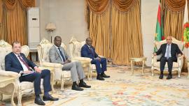 Meeting with H.E. President Mohamed Ould Cheikh El Ghazouani, President of the Islamic Republic of Mauritania
